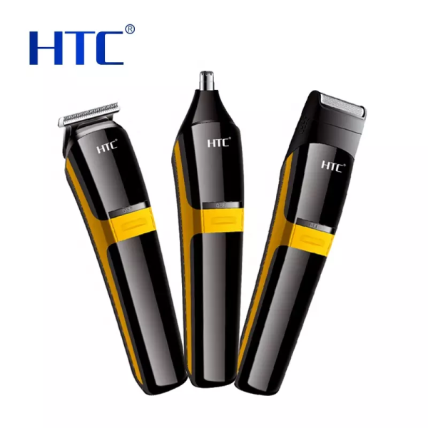 HTC At-1322 Professional 3 in 1 Rechargeable Clipper Trimmer Shaver Mens Grooming kit For Men