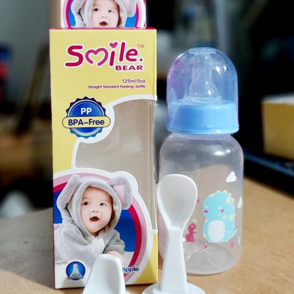 Smile Bear BPA Free PP Silicon Nipple Baby Feeding Bottle Feeder 125 ml