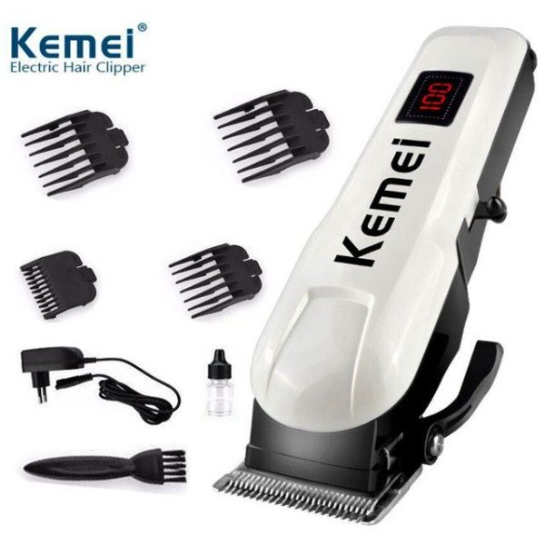 Kemei Km-809A AC/DC system Digital Electric Rechargeable Professional Hair Clipper Trimmer