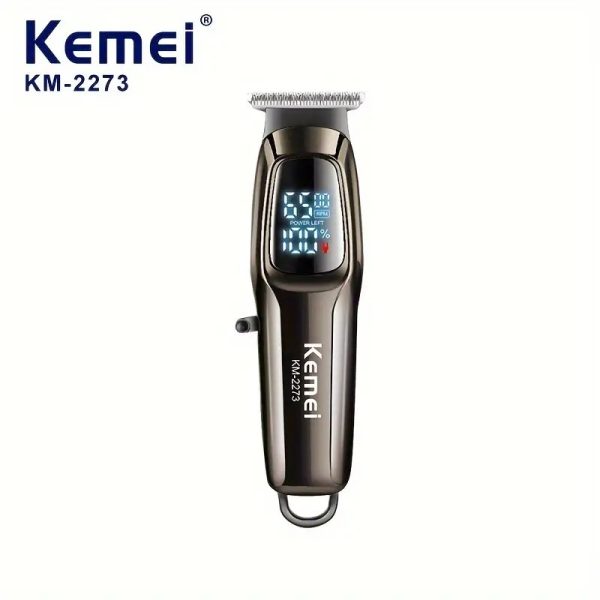 KEMEI KM-2273 Professional Men's Hair Cutting Machine Wireless Trimmer LED Display Home Haircut 1800mah Lithium Battery